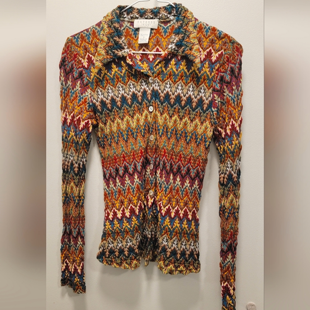 Vintage 90s Exress button up shirt